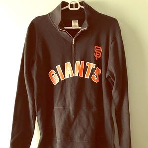 SF Giants Half Zip Sweater